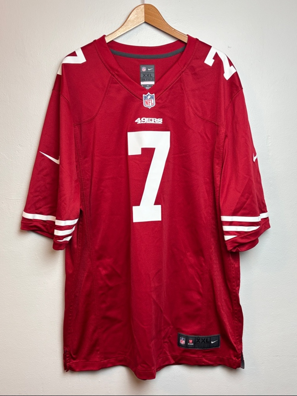Nike NFL On Field Jersey San Francisco 49ers Colin Kaepernick #7 Men's Size XXL